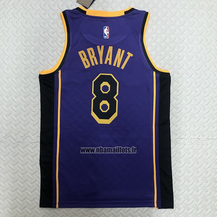 Maillot Los Angeles Lakers Kobe Bryant NO 8 Statement 2022-23 Volet